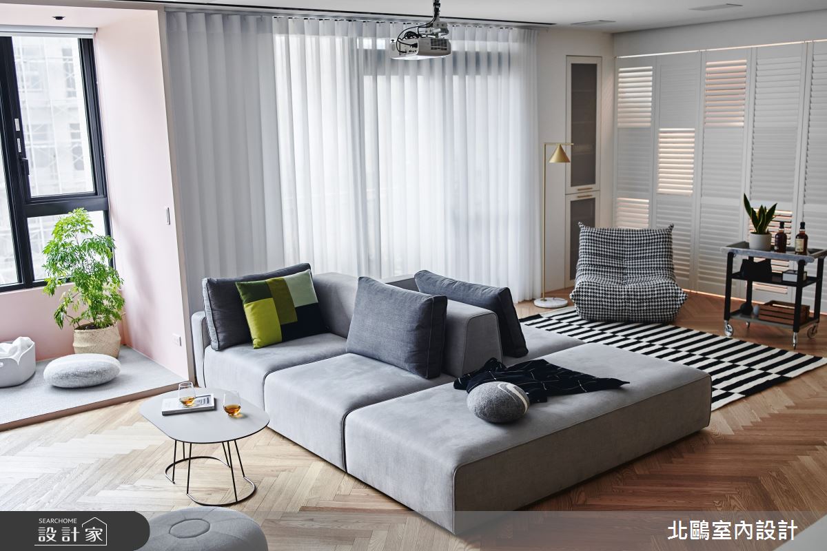 新成屋(5年以下)＿北歐風客廳案例圖片＿北鷗室內設計＿北鷗_36BigFamily House之4