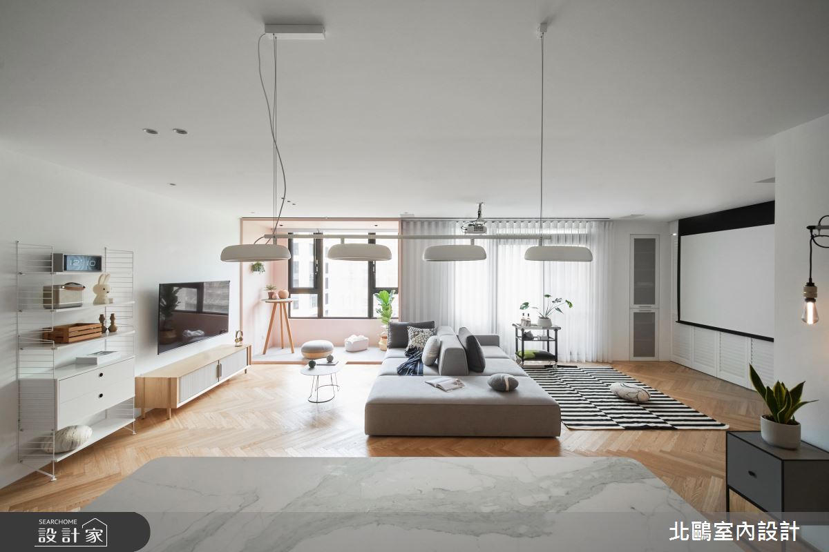 新成屋(5年以下)＿北歐風客廳案例圖片＿北鷗室內設計＿北鷗_36BigFamily House之6