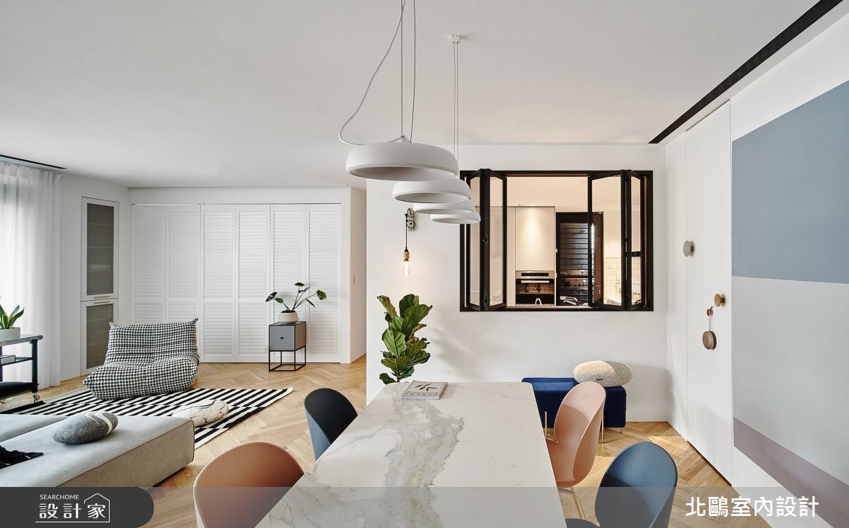 新成屋(5年以下)＿北歐風餐廳案例圖片＿北鷗室內設計＿北鷗_36BigFamily House之10