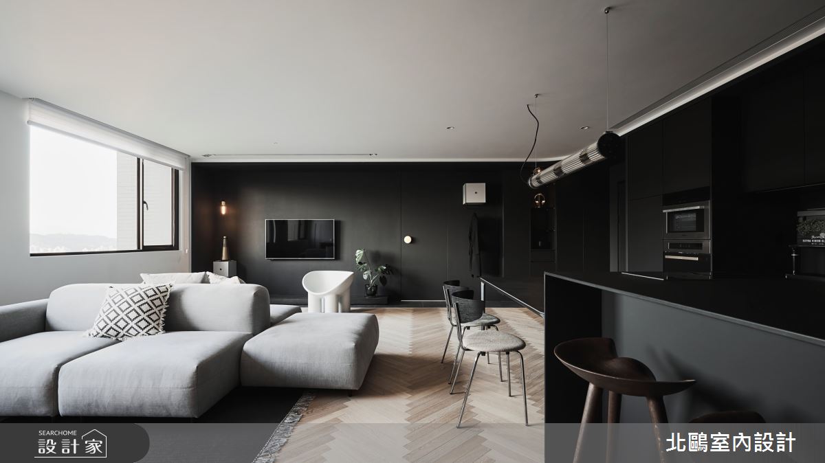 中古屋(5~15年)＿北歐風客廳餐廳吧檯案例圖片＿北鷗室內設計＿北鷗_42Black Nick House之4