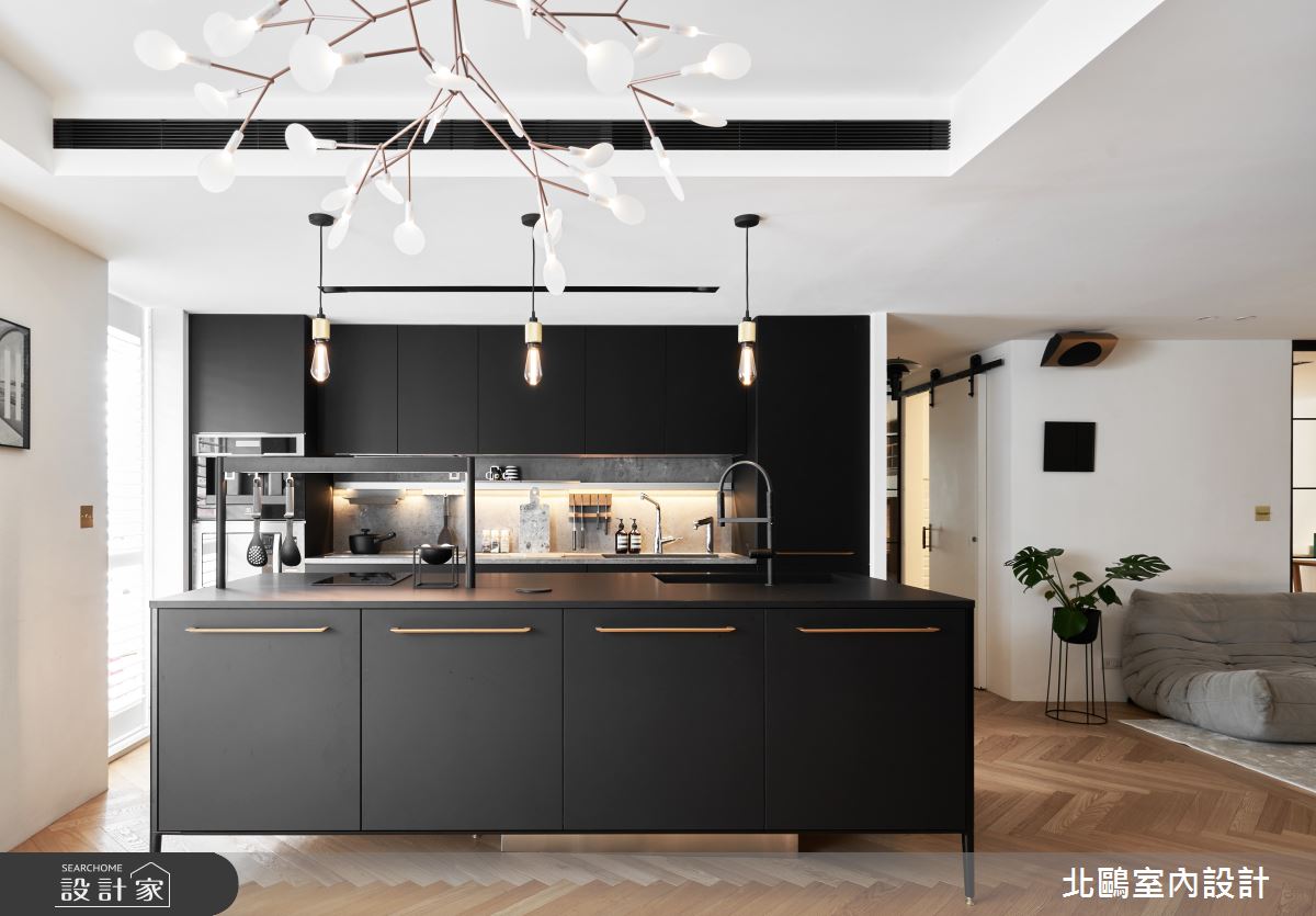 老屋(31~40年)＿北歐風客廳廚房中島案例圖片＿北鷗室內設計＿北鷗_32Nordic House II之5