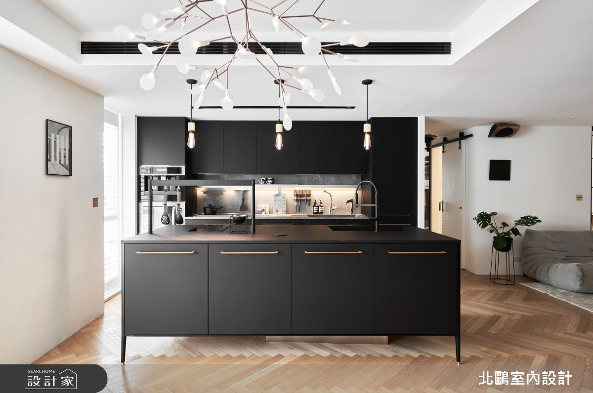 老屋(31~40年)＿北歐風客廳廚房中島案例圖片＿北鷗室內設計＿北鷗_32Nordic House II之4