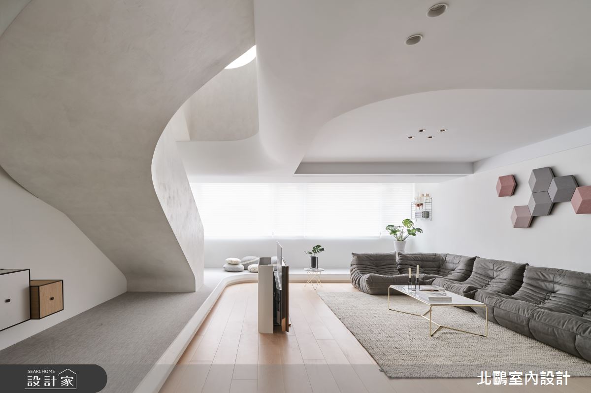 老屋(16~30年)＿北歐風客廳案例圖片＿北鷗室內設計＿北鷗_47Gallery House之3