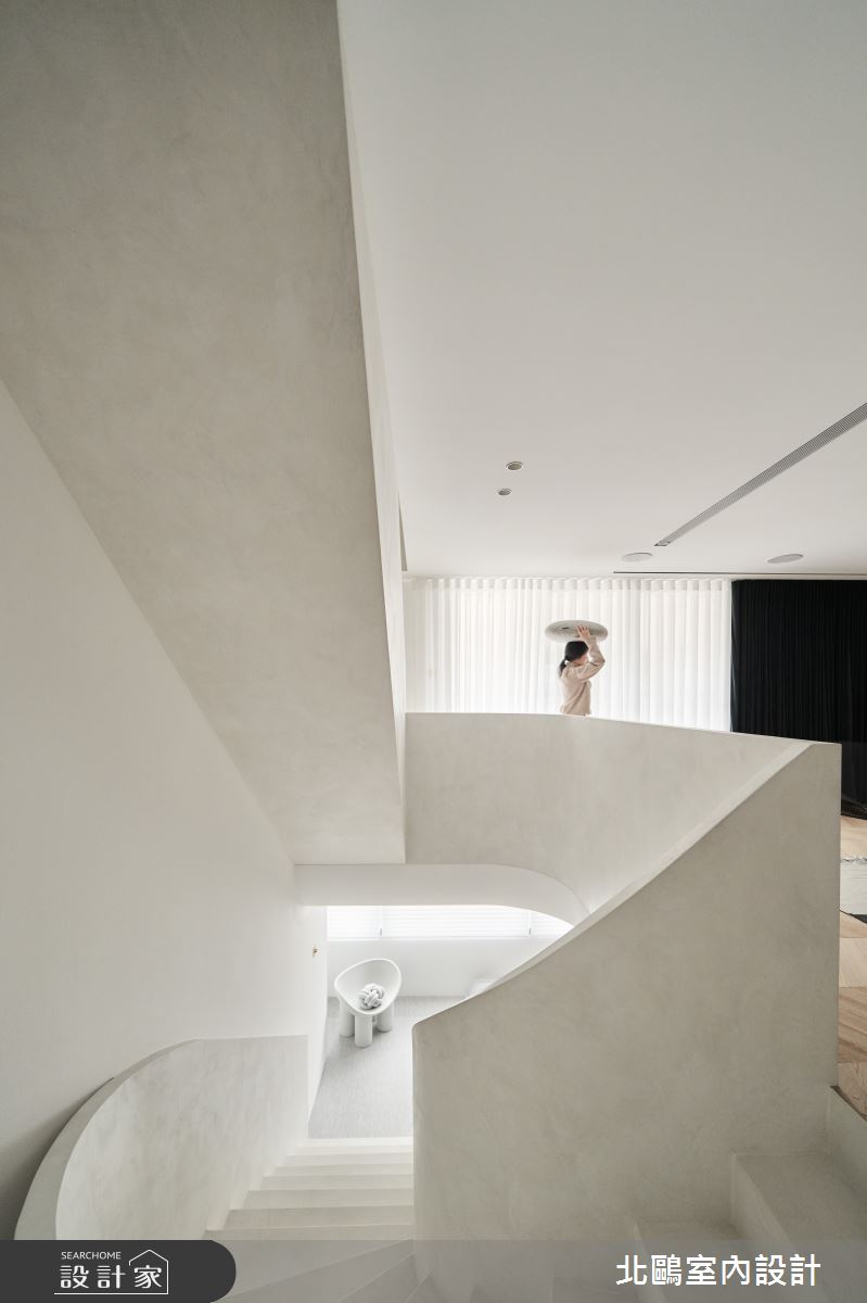 老屋(16~30年)＿北歐風樓梯案例圖片＿北鷗室內設計＿北鷗_47Gallery House之11