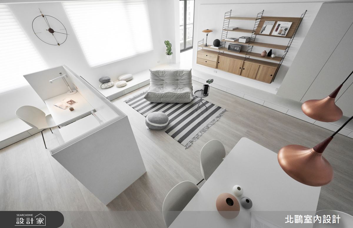 中古屋(5~15年)＿北歐風客廳餐廳工作區案例圖片＿北鷗室內設計＿北鷗_48Kiwi House之3