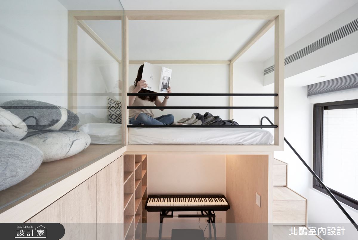 中古屋(5~15年)＿北歐風臥室兒童房工作區兒童房閣樓多功能室案例圖片＿北鷗室內設計＿北鷗_48Kiwi House之17