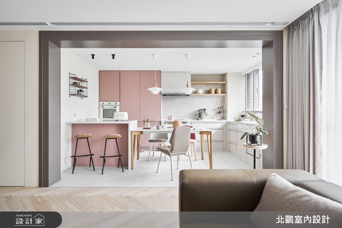 毛胚屋＿北歐風客廳案例圖片＿北鷗室內設計＿北鷗_52Pinky House之15