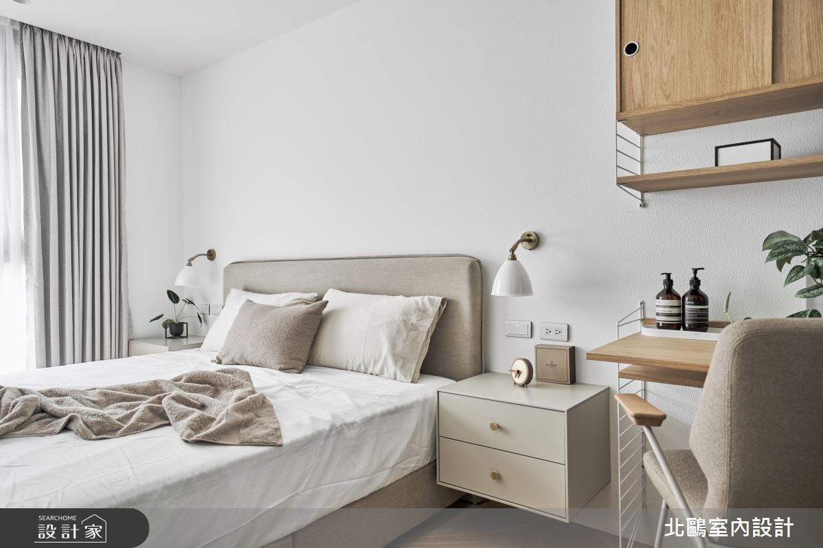 毛胚屋＿北歐風臥室案例圖片＿北鷗室內設計＿北鷗_52Pinky House之20