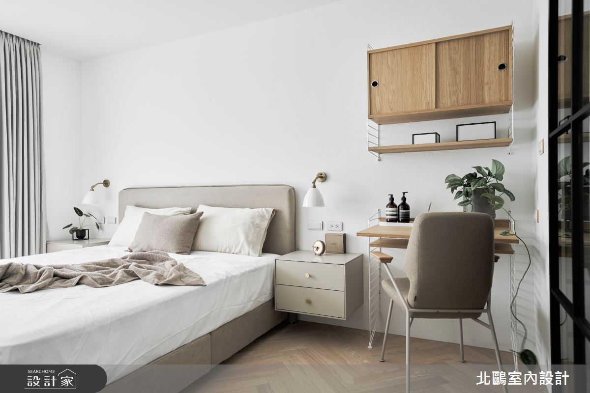 毛胚屋＿北歐風臥室案例圖片＿北鷗室內設計＿北鷗_52Pinky House之22