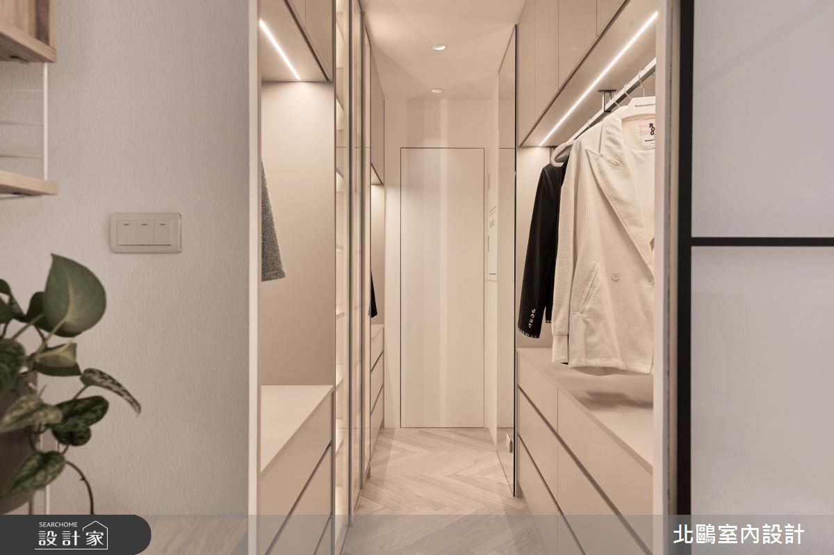 毛胚屋＿北歐風更衣間案例圖片＿北鷗室內設計＿北鷗_52Pinky House之24