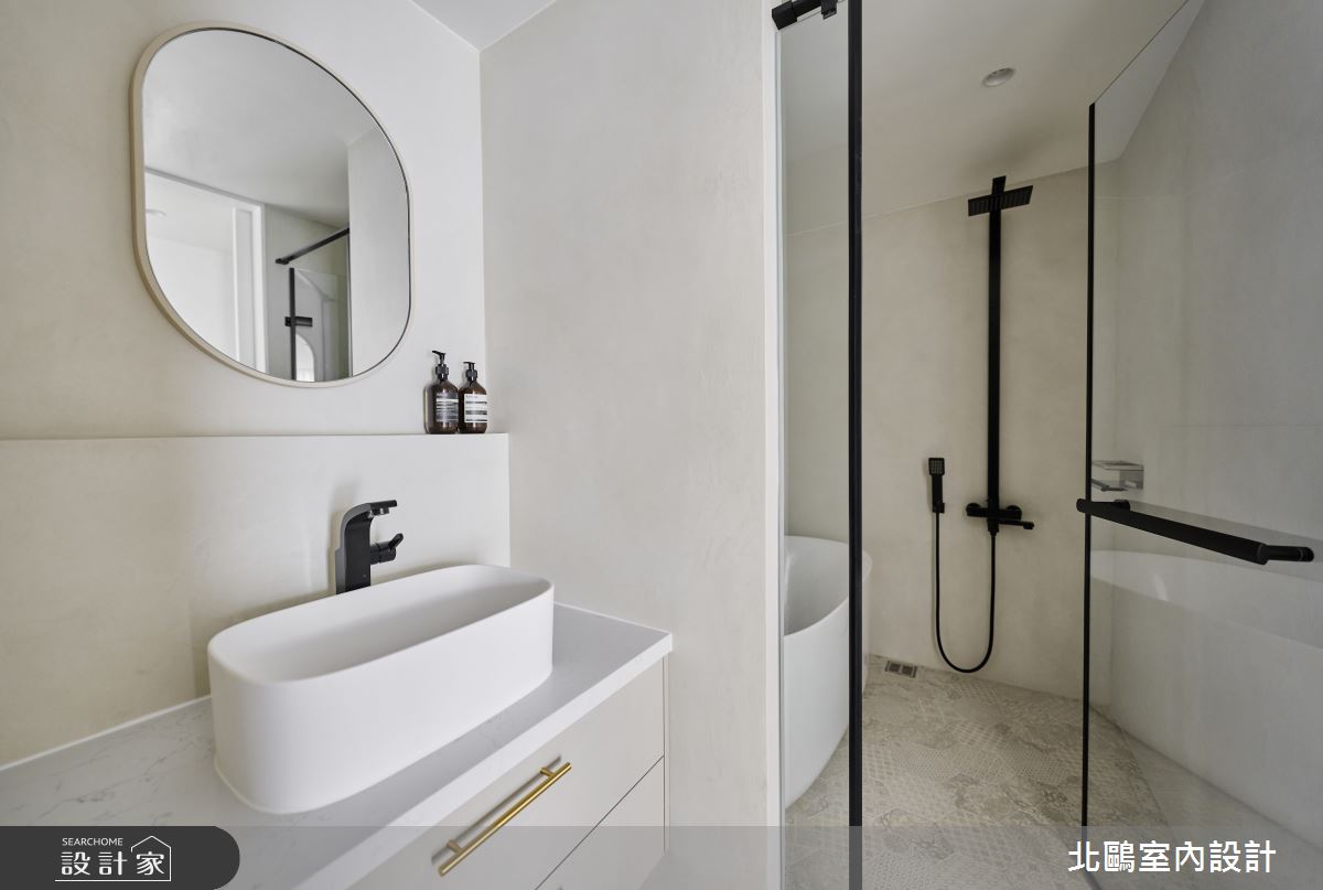 毛胚屋＿北歐風浴室案例圖片＿北鷗室內設計＿北鷗_52Pinky House之38
