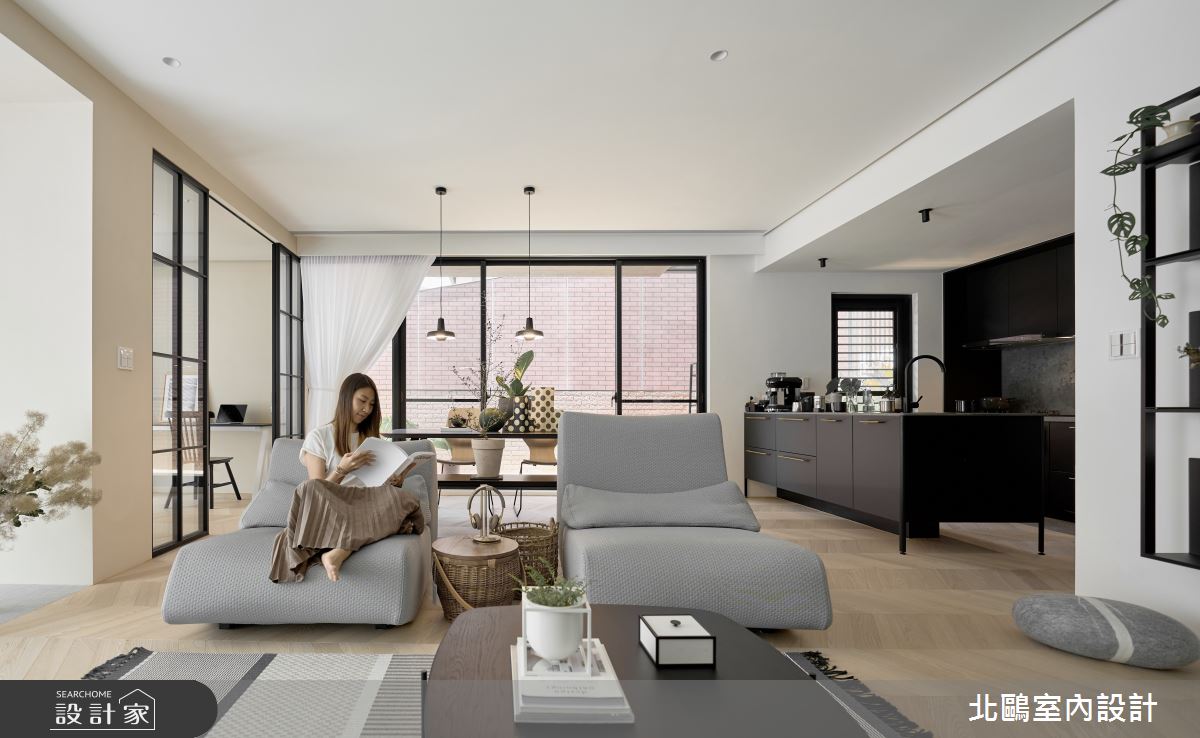 39坪毛胚屋＿北歐風客廳餐廳案例圖片＿北鷗室內設計＿北鷗_53CC Maison之10