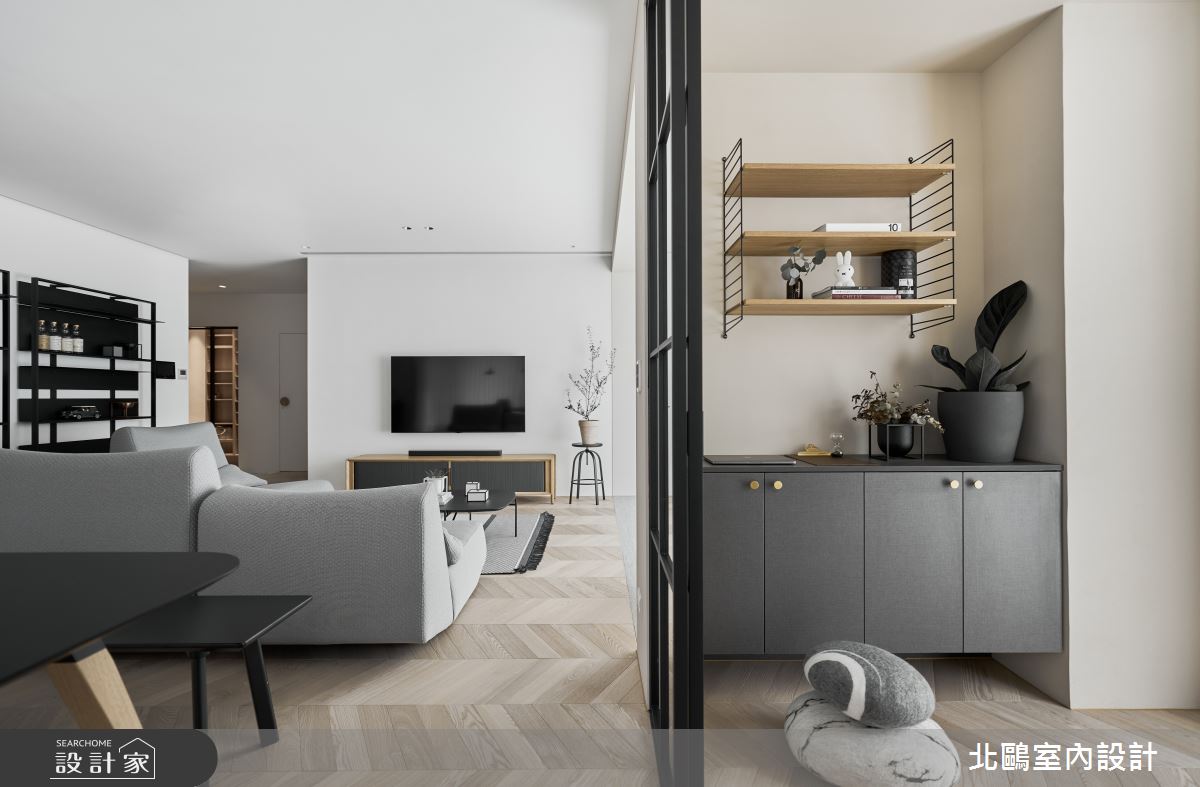 39坪毛胚屋＿北歐風客廳餐廳多功能室案例圖片＿北鷗室內設計＿北鷗_53CC Maison之15