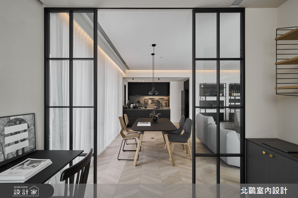 39坪毛胚屋＿北歐風餐廳廚房中島案例圖片＿北鷗室內設計＿北鷗_53CC Maison之17