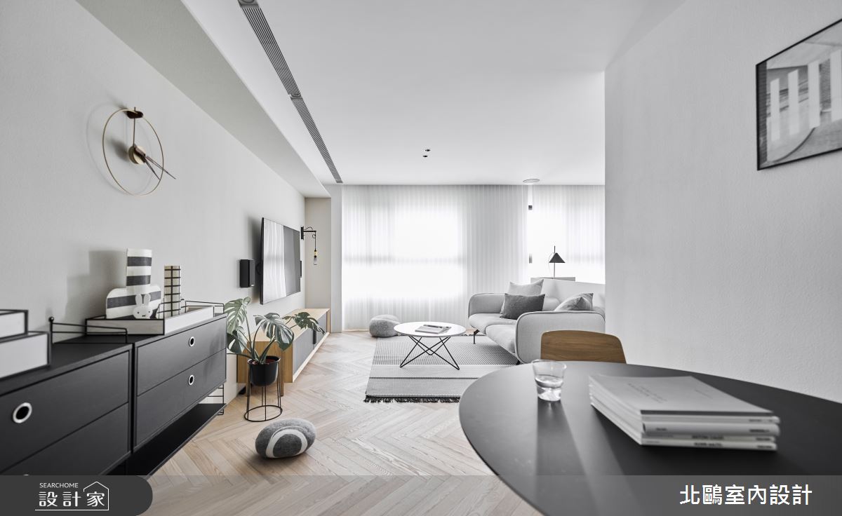 18坪新成屋(5年以下)＿北歐風客廳案例圖片＿北鷗室內設計＿北鷗_54Studio House之3