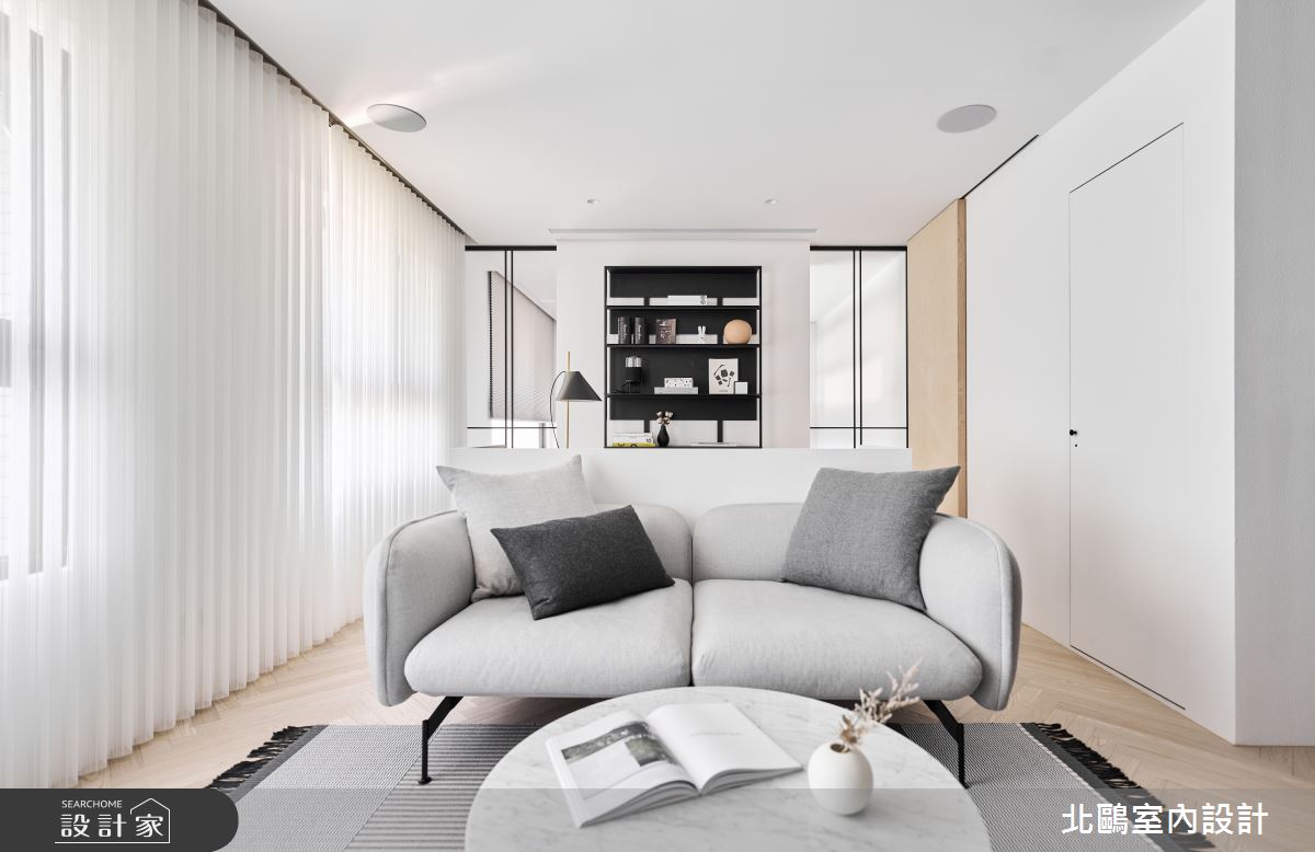 18坪新成屋(5年以下)＿北歐風客廳案例圖片＿北鷗室內設計＿北鷗_54Studio House之14