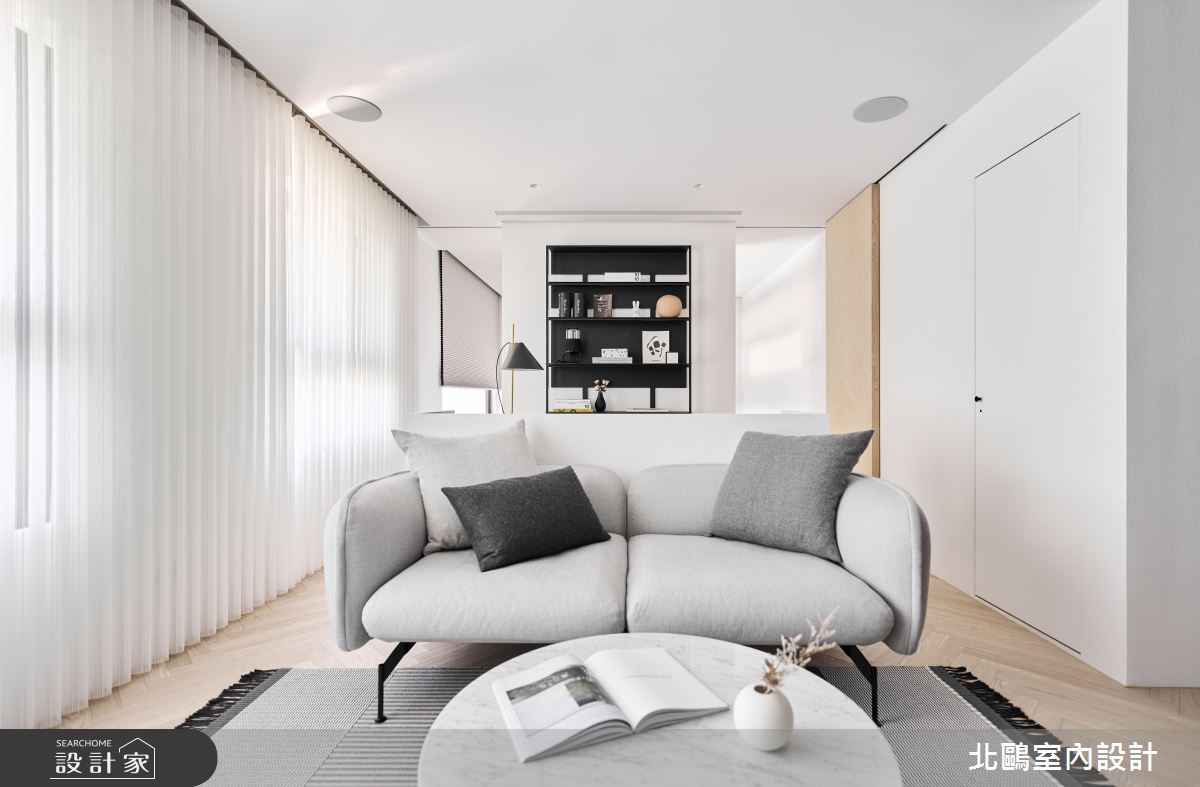 18坪新成屋(5年以下)＿北歐風客廳案例圖片＿北鷗室內設計＿北鷗_54Studio House之13
