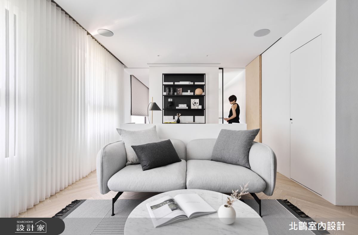 18坪新成屋(5年以下)＿北歐風客廳案例圖片＿北鷗室內設計＿北鷗_54Studio House之15