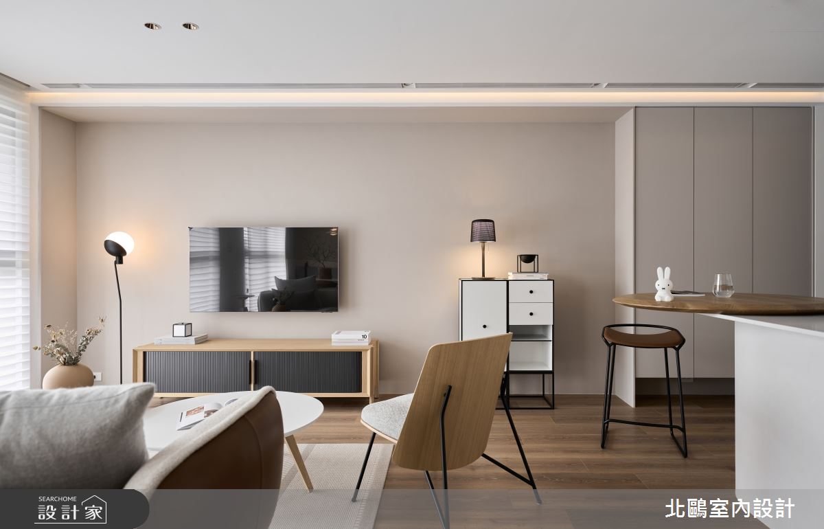 新成屋(5年以下)＿北歐風客廳吧檯案例圖片＿北鷗室內設計＿北鷗_55Lynn House之1