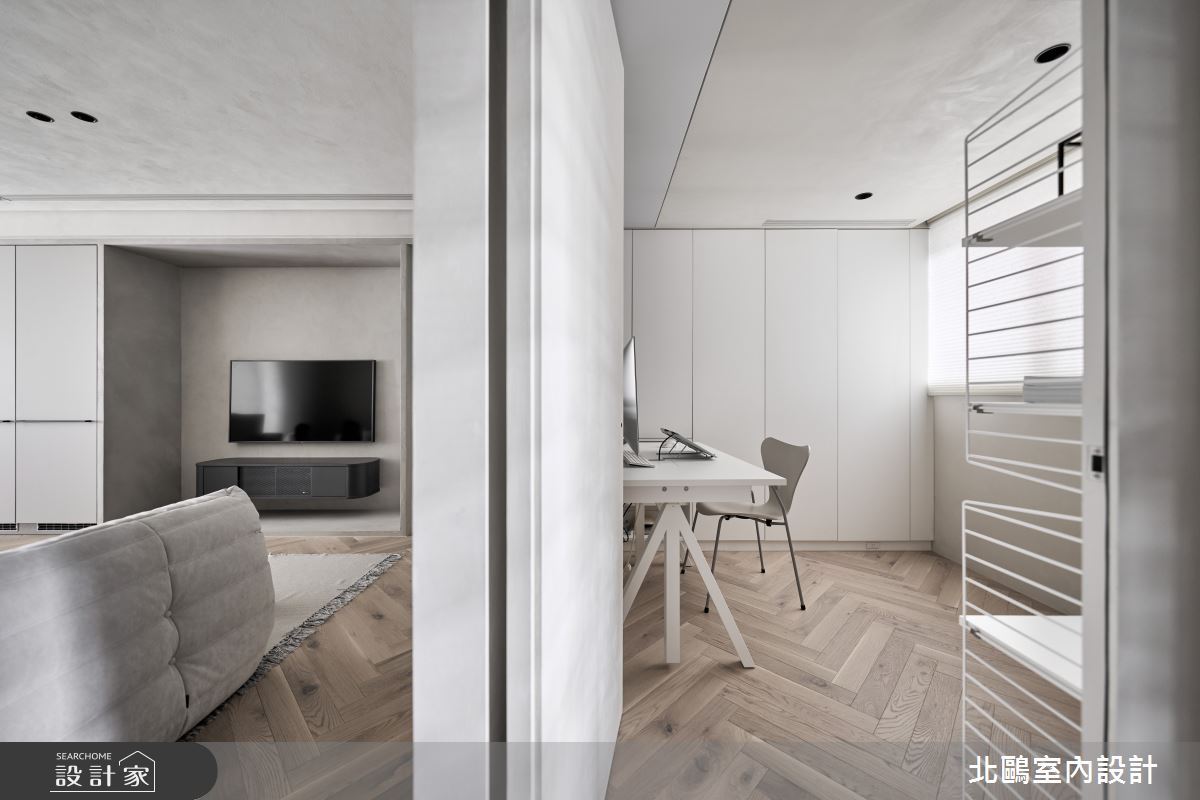 毛胚屋＿北歐風客廳書房案例圖片＿北鷗室內設計＿北鷗_57Green House之20