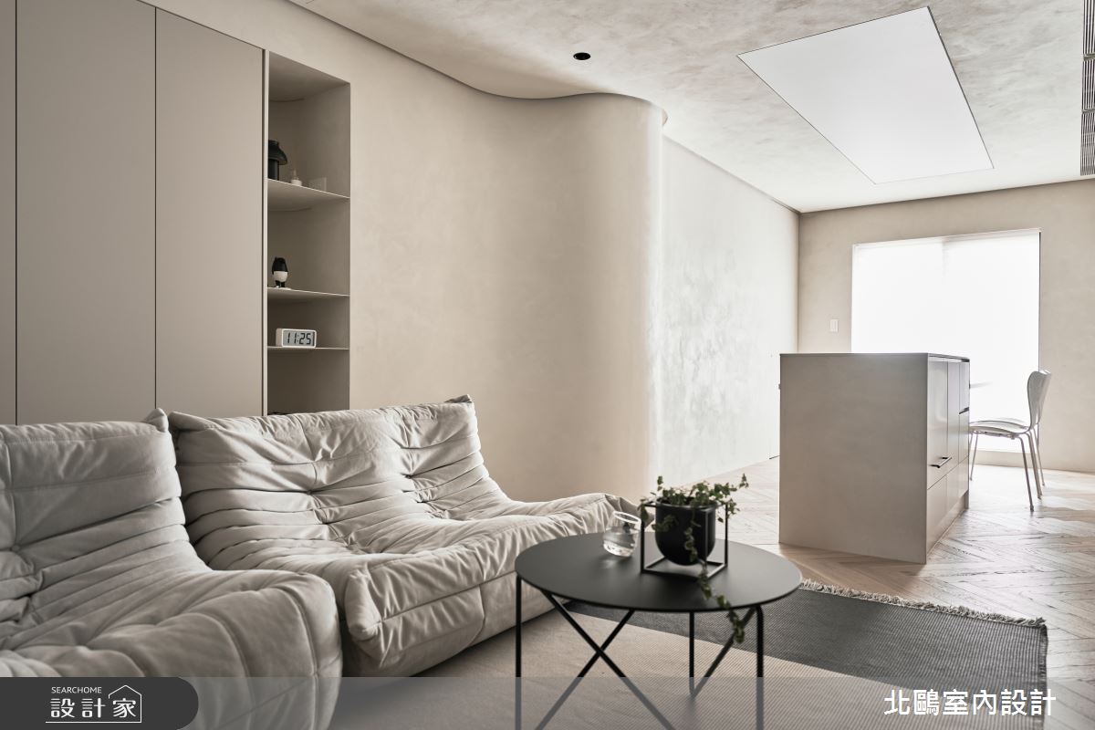 毛胚屋＿北歐風客廳餐廳中島案例圖片＿北鷗室內設計＿北鷗_57Green House之16
