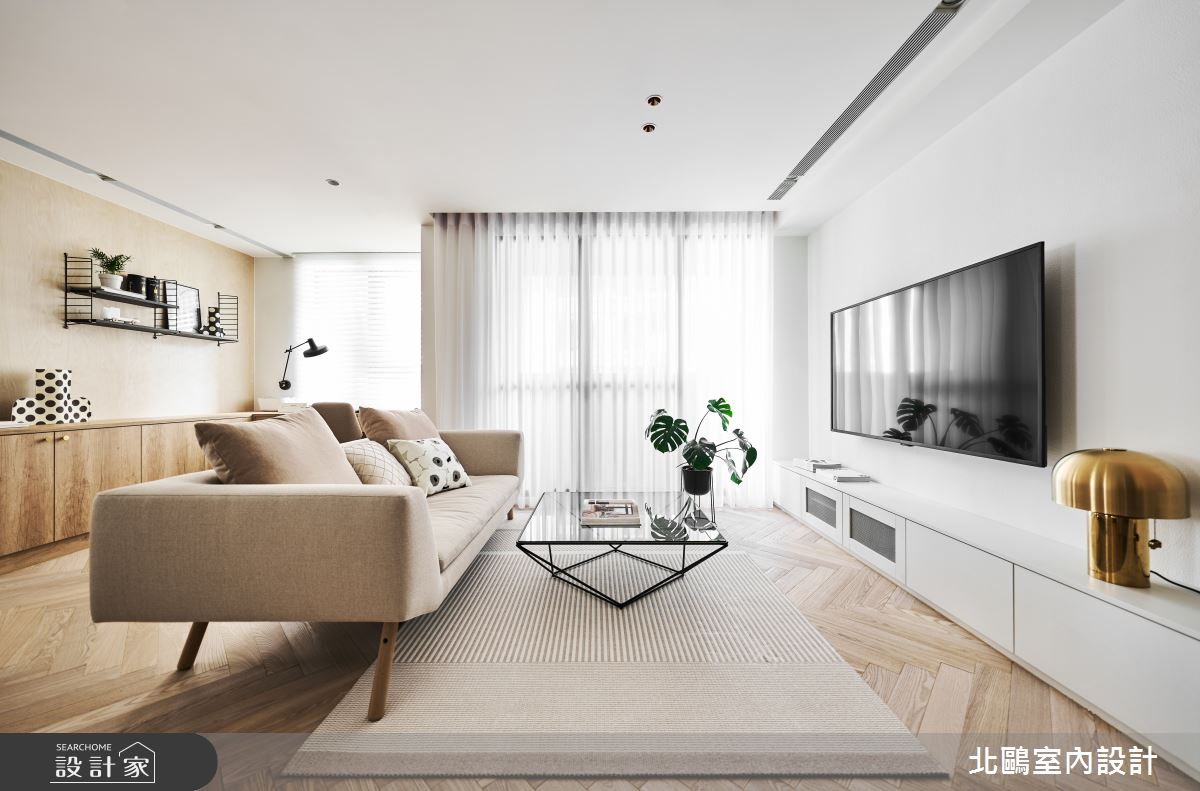 24坪新成屋(5年以下)＿北歐風客廳案例圖片＿北鷗室內設計＿北鷗_61Bling House之5