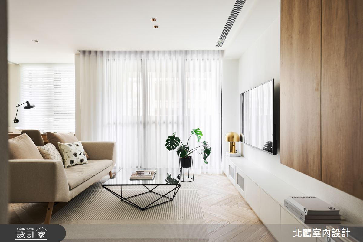 24坪新成屋(5年以下)＿北歐風客廳案例圖片＿北鷗室內設計＿北鷗_61Bling House之4