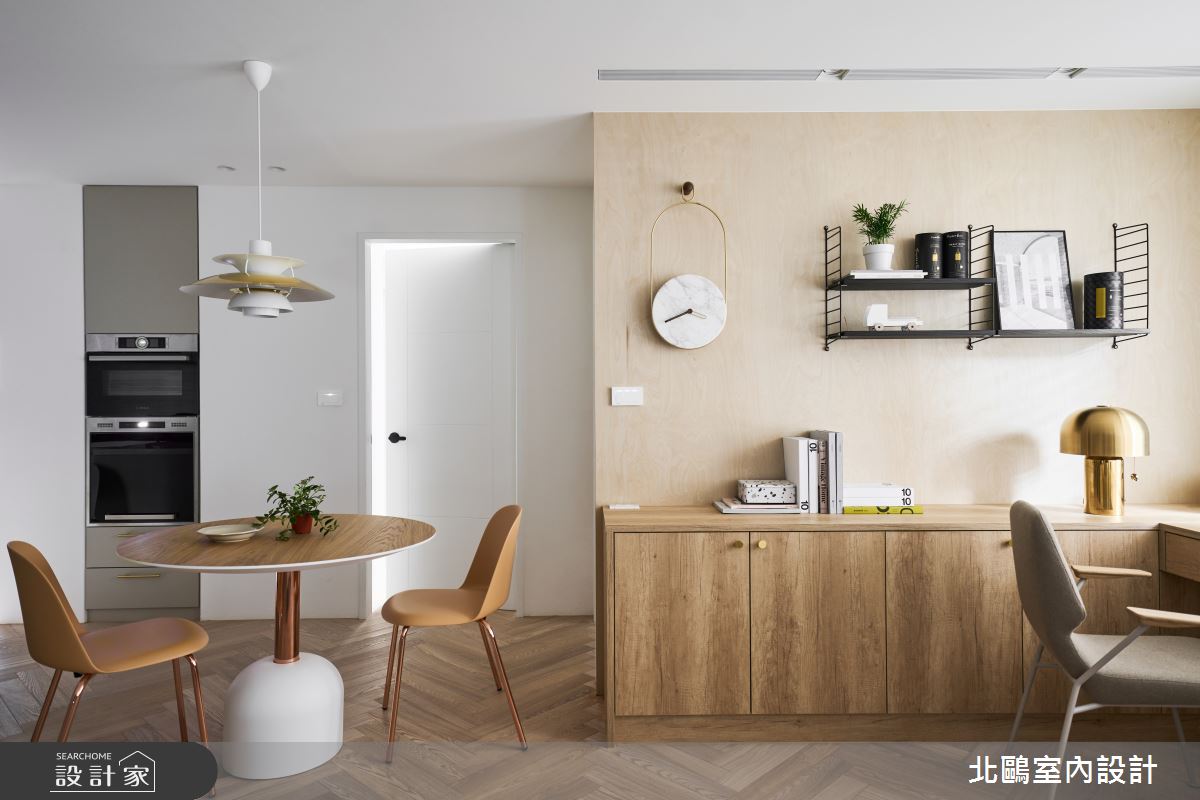 24坪新成屋(5年以下)＿北歐風餐廳書房案例圖片＿北鷗室內設計＿北鷗_61Bling House之12