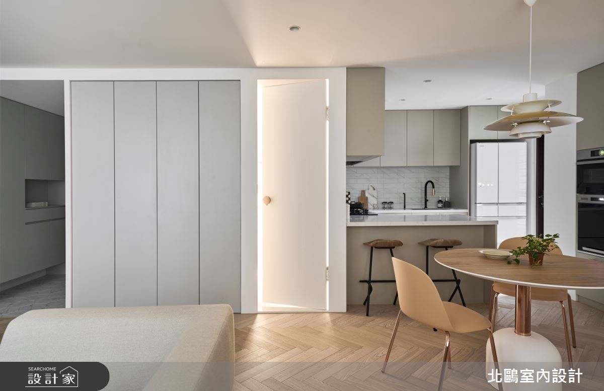 24坪新成屋(5年以下)＿北歐風餐廳中島案例圖片＿北鷗室內設計＿北鷗_61Bling House之15