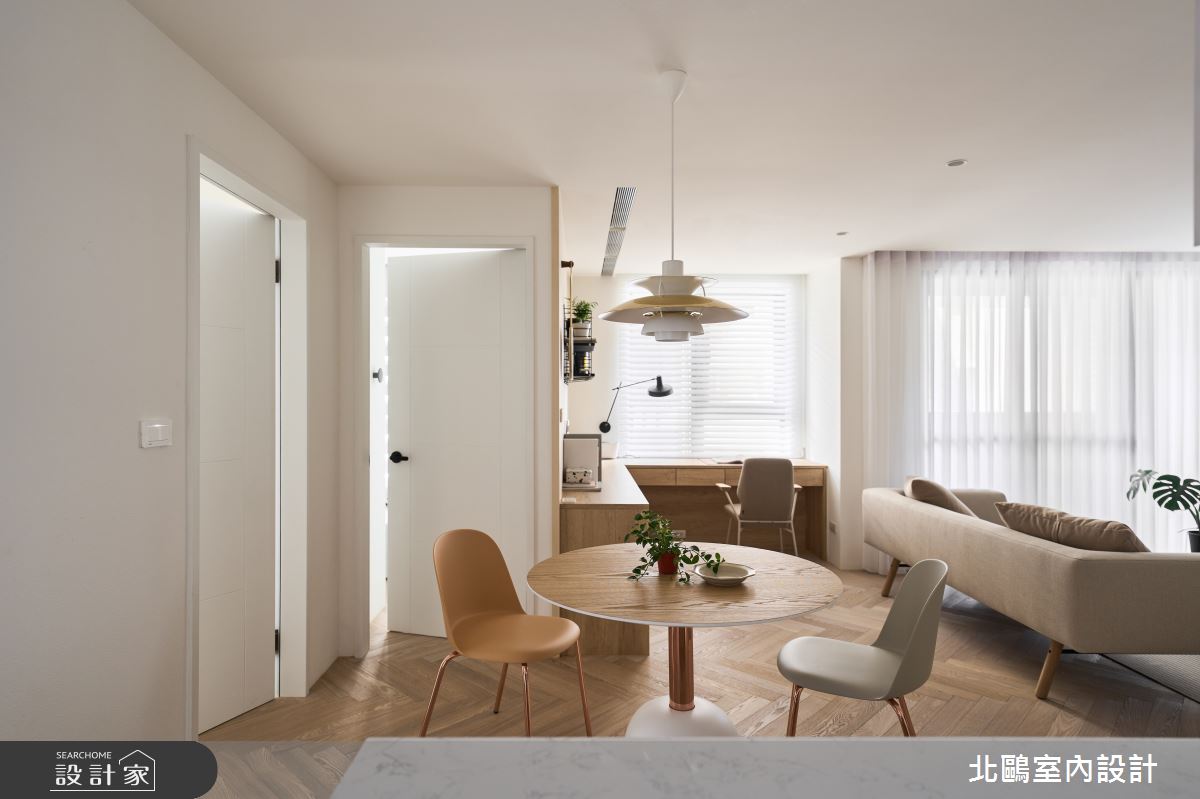 24坪新成屋(5年以下)＿北歐風餐廳書房案例圖片＿北鷗室內設計＿北鷗_61Bling House之18