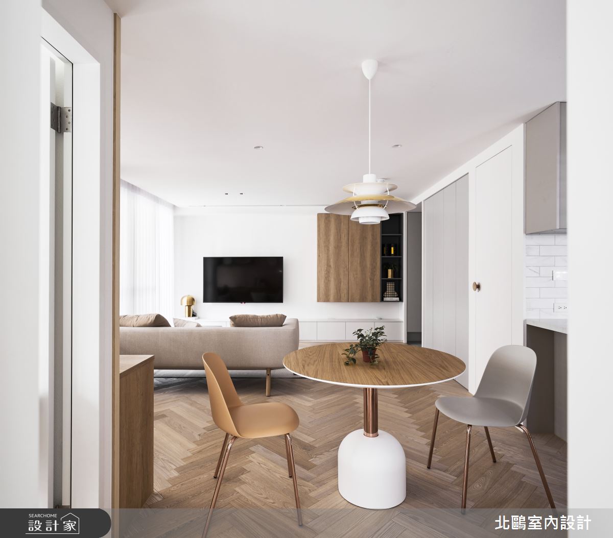 24坪新成屋(5年以下)＿北歐風客廳餐廳案例圖片＿北鷗室內設計＿北鷗_61Bling House之10
