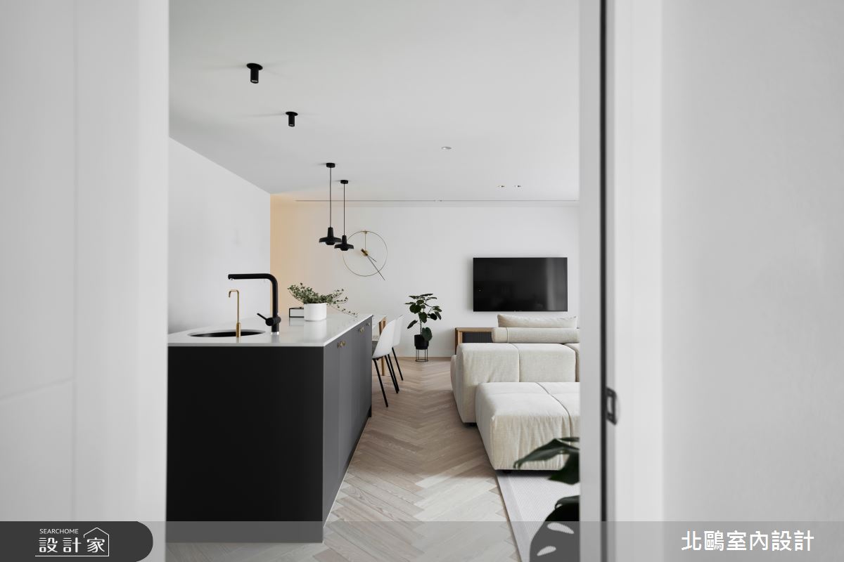 30坪新成屋(5年以下)＿北歐風餐廳中島案例圖片＿北鷗室內設計＿北鷗_62MQ House之19