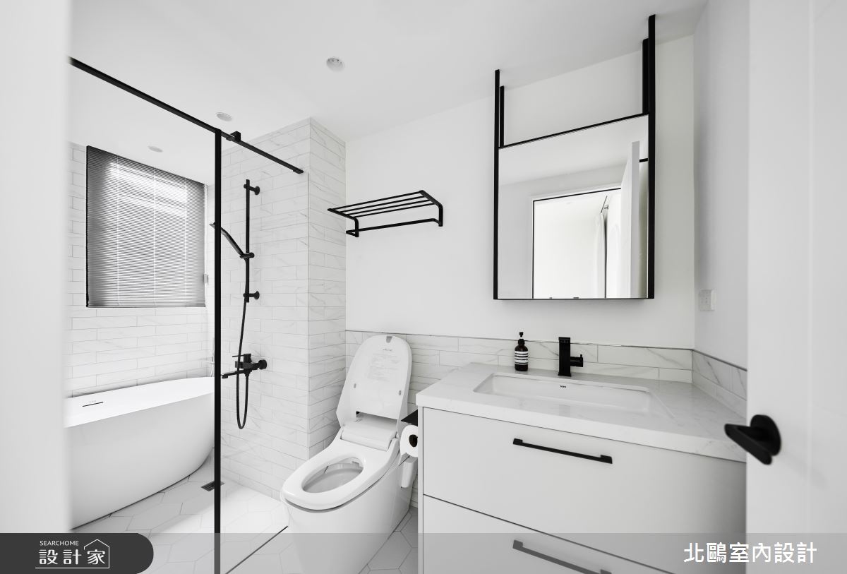 30坪新成屋(5年以下)＿北歐風浴室案例圖片＿北鷗室內設計＿北鷗_62MQ House之31