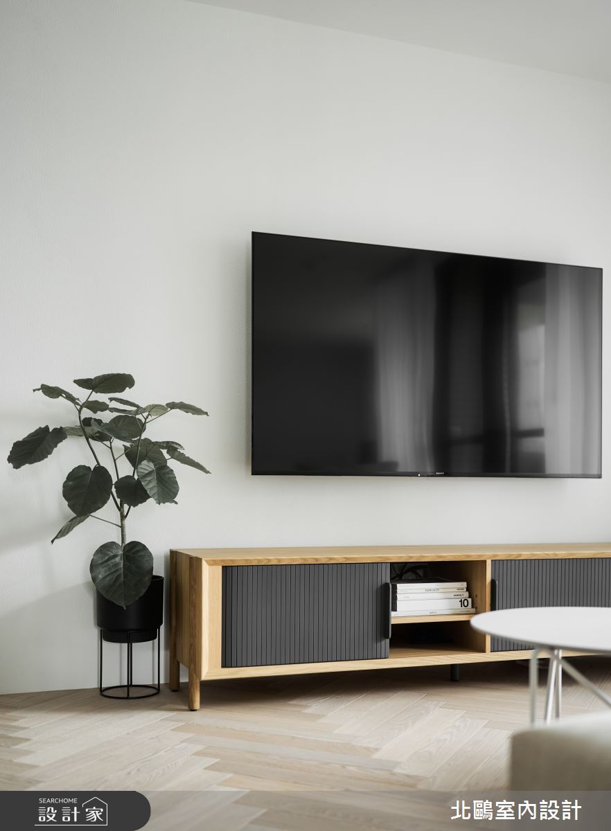 30坪新成屋(5年以下)＿北歐風客廳案例圖片＿北鷗室內設計＿北鷗_62MQ House之7
