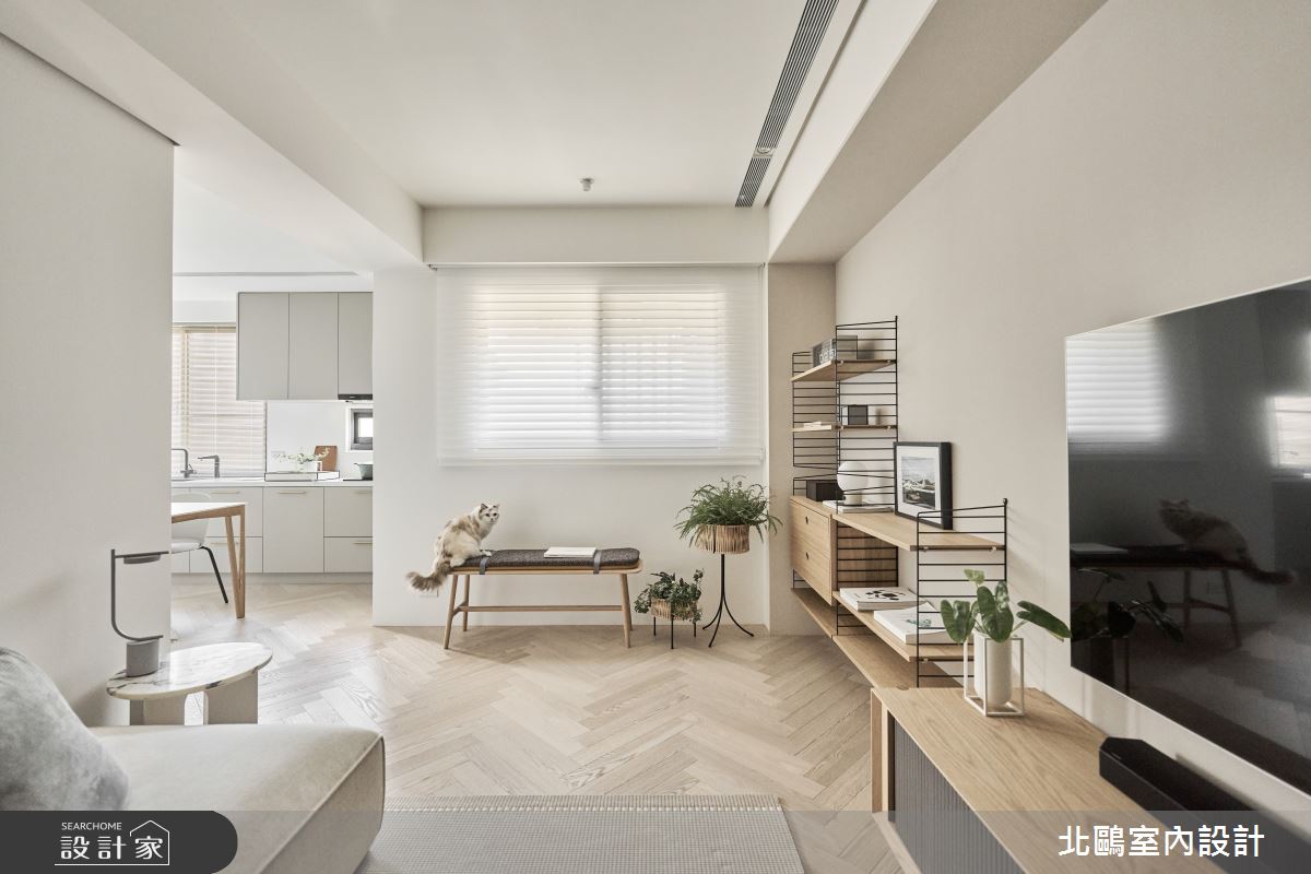 17坪新成屋(5年以下)＿北歐風客廳案例圖片＿北鷗室內設計＿北鷗_65SuSu House之3