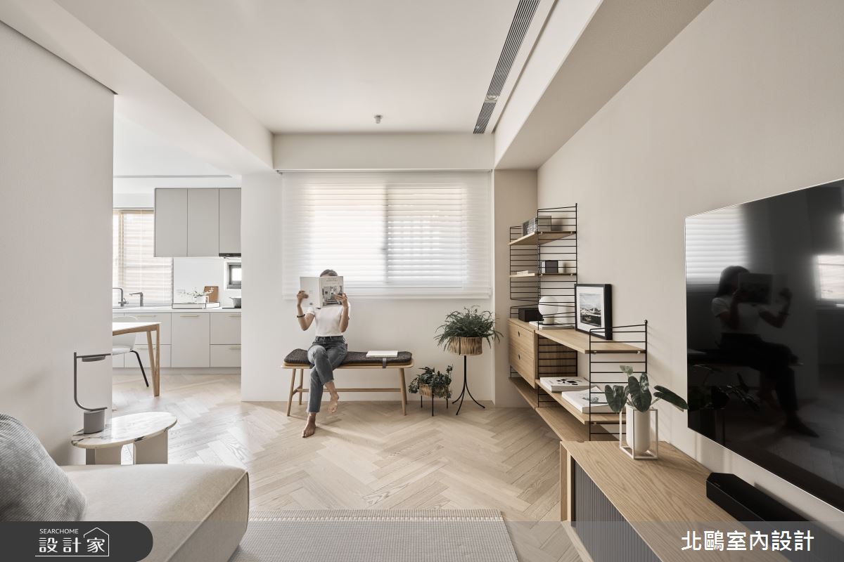 17坪新成屋(5年以下)＿北歐風客廳案例圖片＿北鷗室內設計＿北鷗_65SuSu House之5
