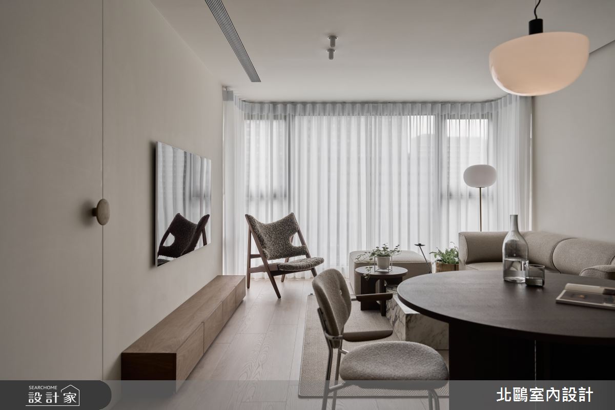 17坪新成屋(5年以下)＿北歐風客廳餐廳案例圖片＿北鷗室內設計＿北鷗_66SoHo House之6