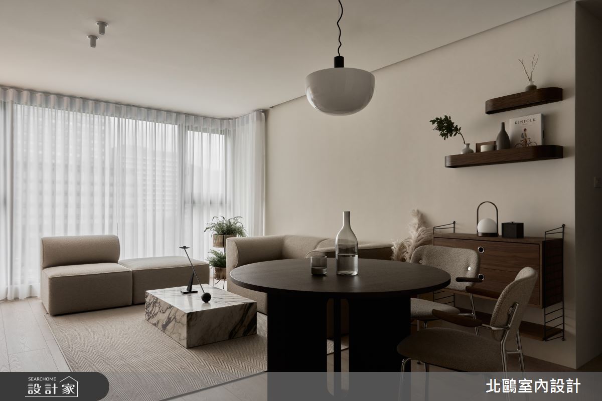 17坪新成屋(5年以下)＿北歐風客廳餐廳案例圖片＿北鷗室內設計＿北鷗_66SoHo House之35