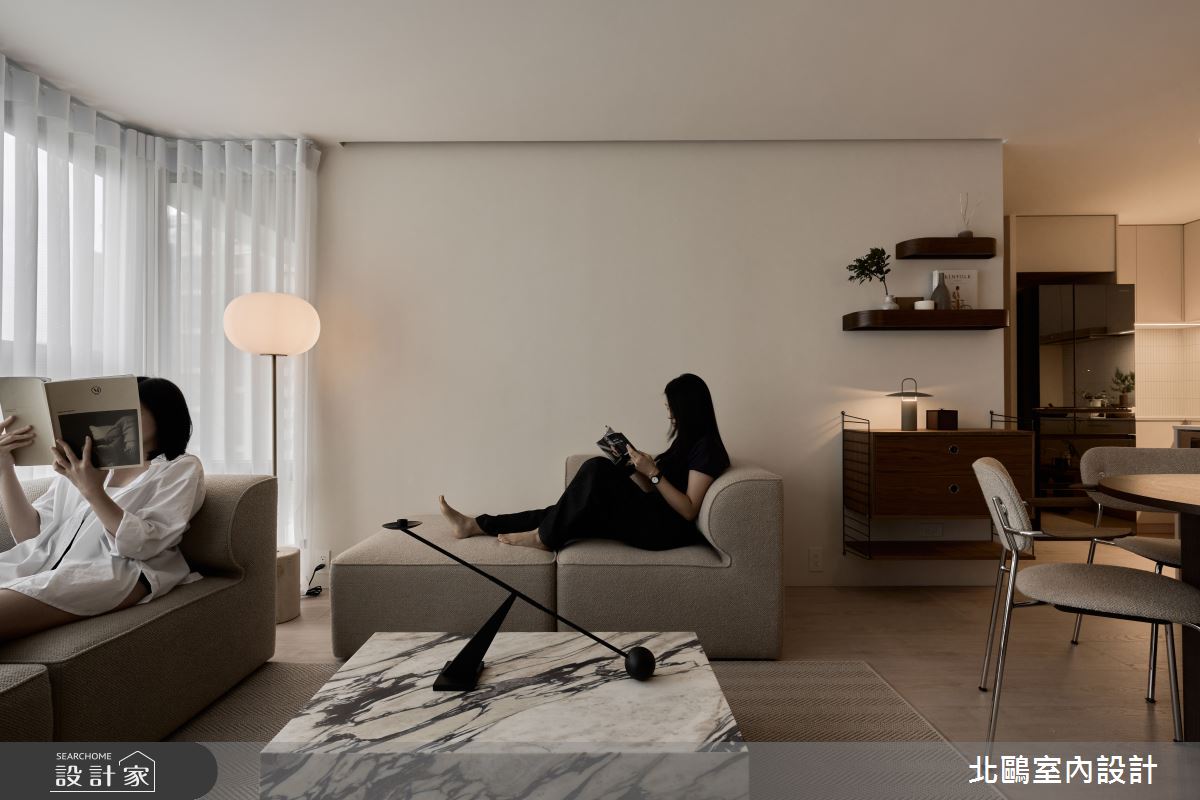 17坪新成屋(5年以下)＿北歐風客廳案例圖片＿北鷗室內設計＿北鷗_66SoHo House之41