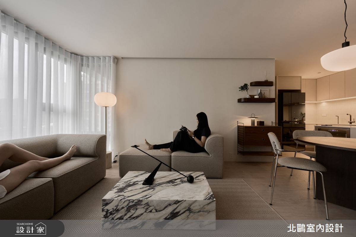 17坪新成屋(5年以下)＿北歐風客廳案例圖片＿北鷗室內設計＿北鷗_66SoHo House之42