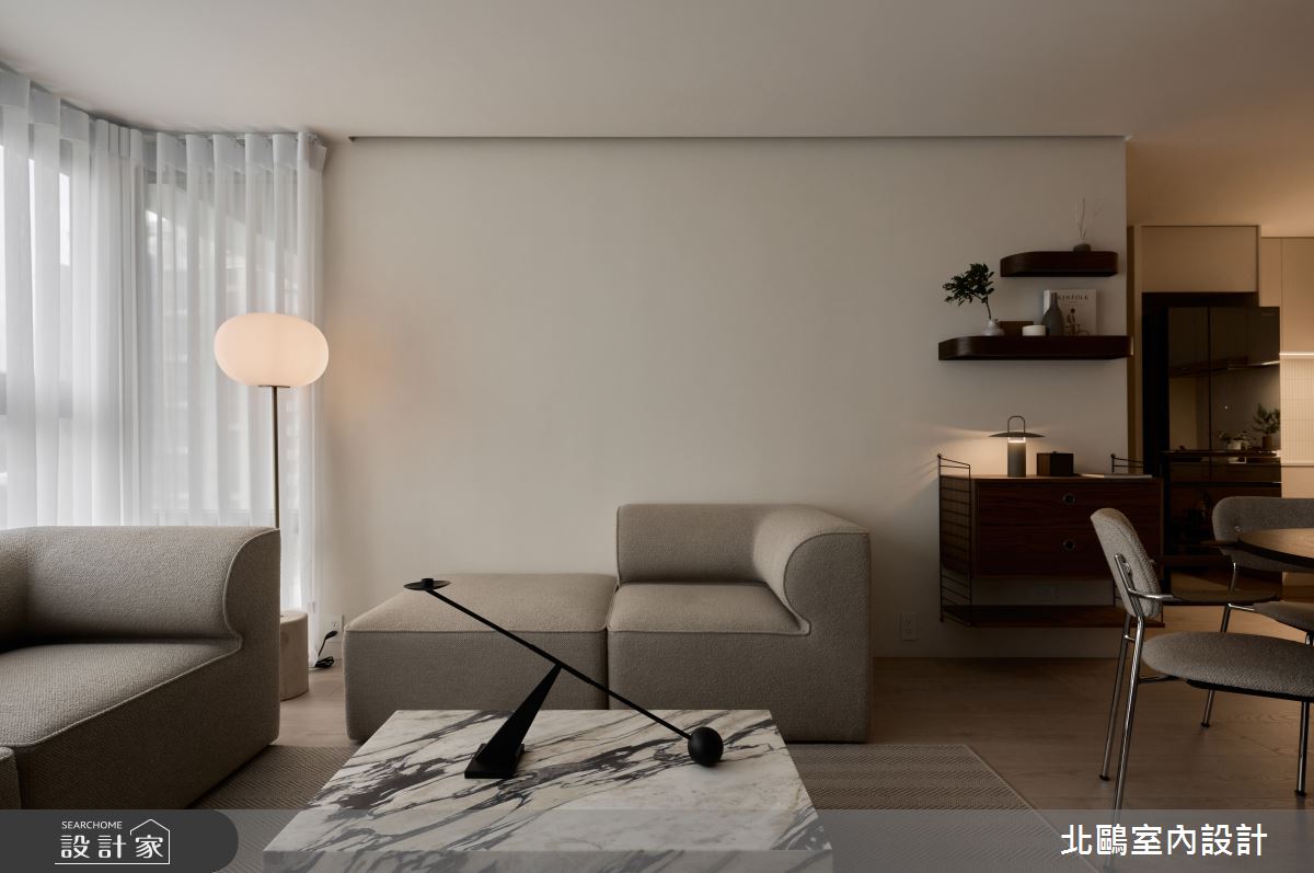 17坪新成屋(5年以下)＿北歐風客廳案例圖片＿北鷗室內設計＿北鷗_66SoHo House之43