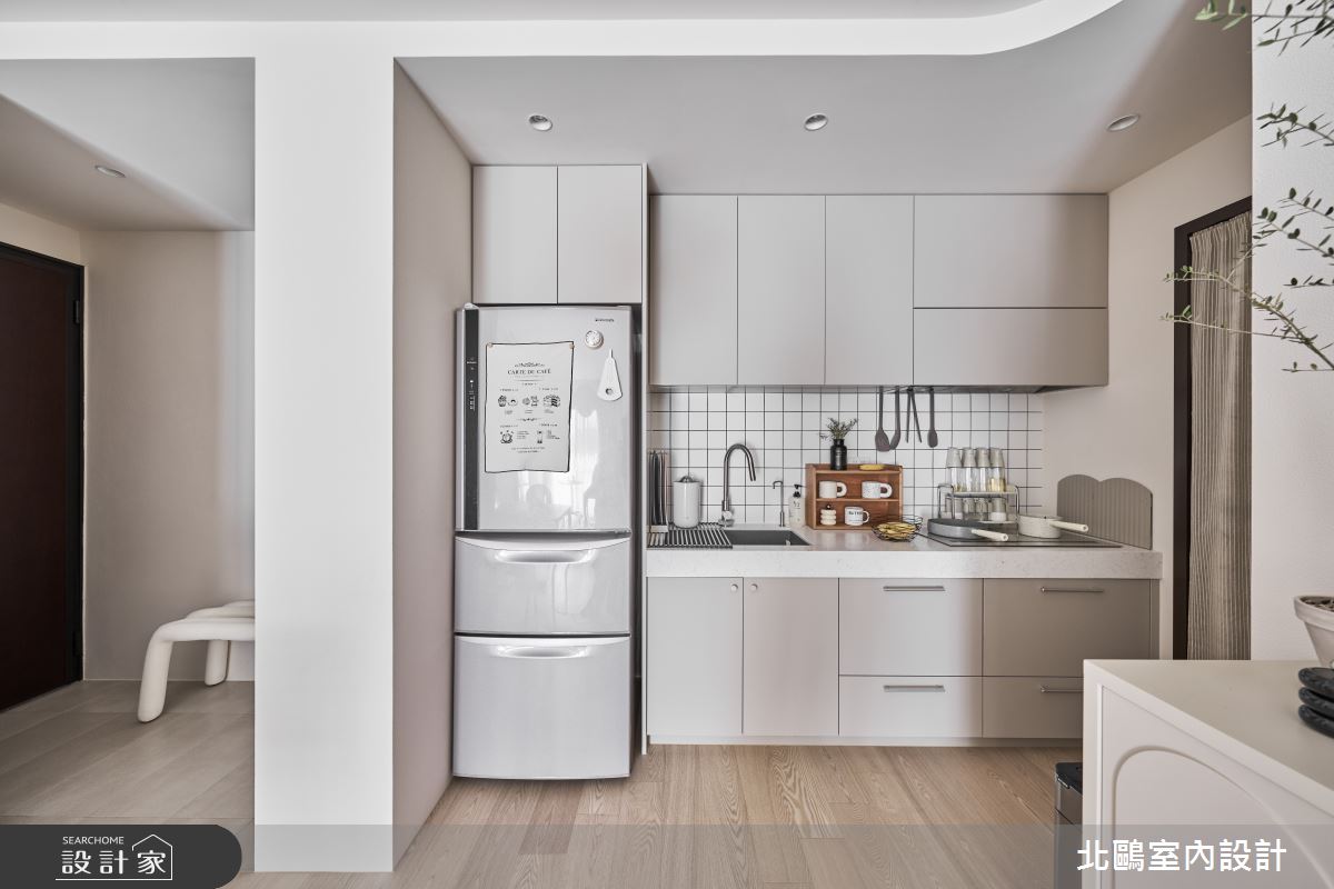 20坪新成屋(5年以下)＿北歐風玄關廚房案例圖片＿北鷗室內設計＿北鷗_68Honey House之9