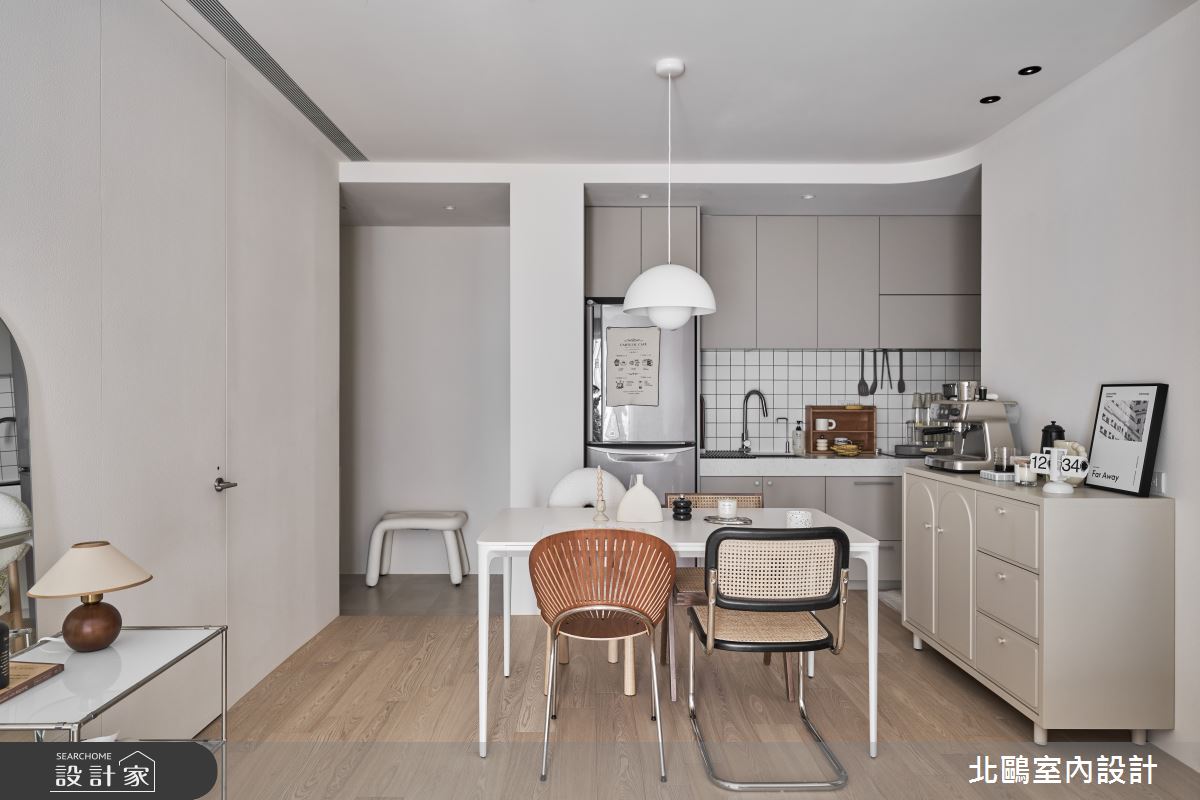 20坪新成屋(5年以下)＿北歐風玄關餐廳廚房案例圖片＿北鷗室內設計＿北鷗_68Honey House之10