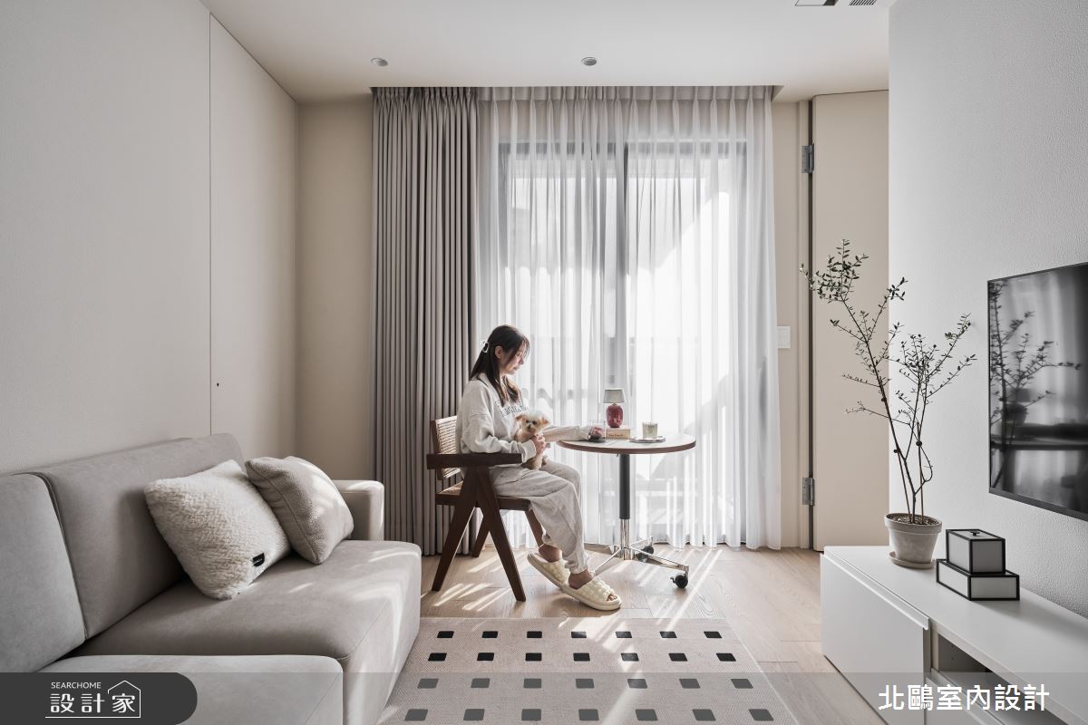 20坪新成屋(5年以下)＿北歐風客廳案例圖片＿北鷗室內設計＿北鷗_68Honey House之20