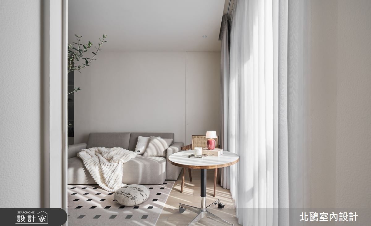 20坪新成屋(5年以下)＿北歐風客廳案例圖片＿北鷗室內設計＿北鷗_68Honey House之21