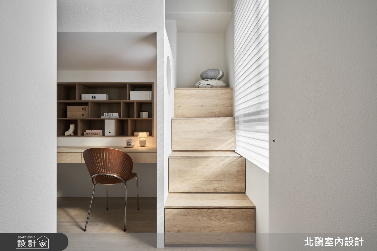 20坪新成屋(5年以下)＿北歐風書房樓梯案例圖片＿北鷗室內設計＿北鷗_68Honey House之25