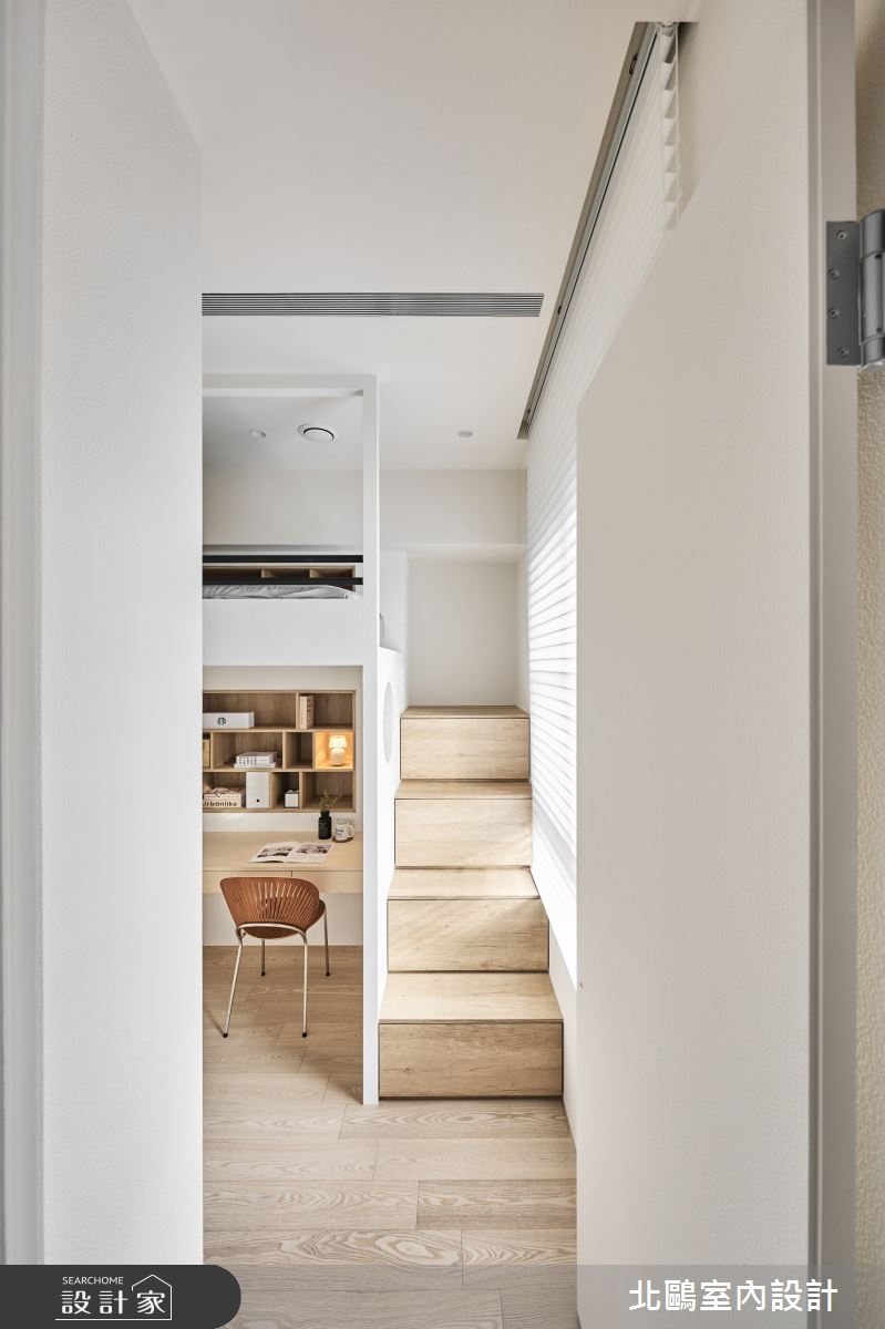 20坪新成屋(5年以下)＿北歐風書房樓梯案例圖片＿北鷗室內設計＿北鷗_68Honey House之38