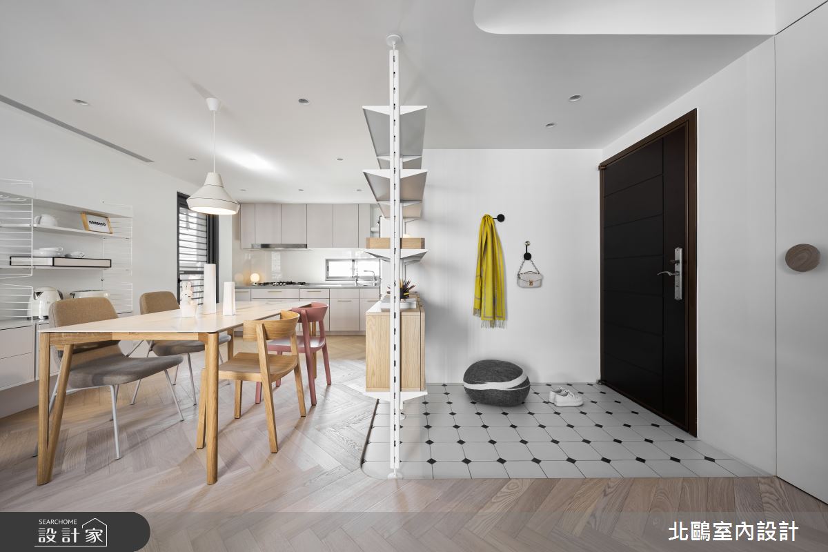 27坪新古屋(10年以下)＿北歐風玄關餐廳廚房案例圖片＿北鷗室內設計＿北鷗_69Taro House之2