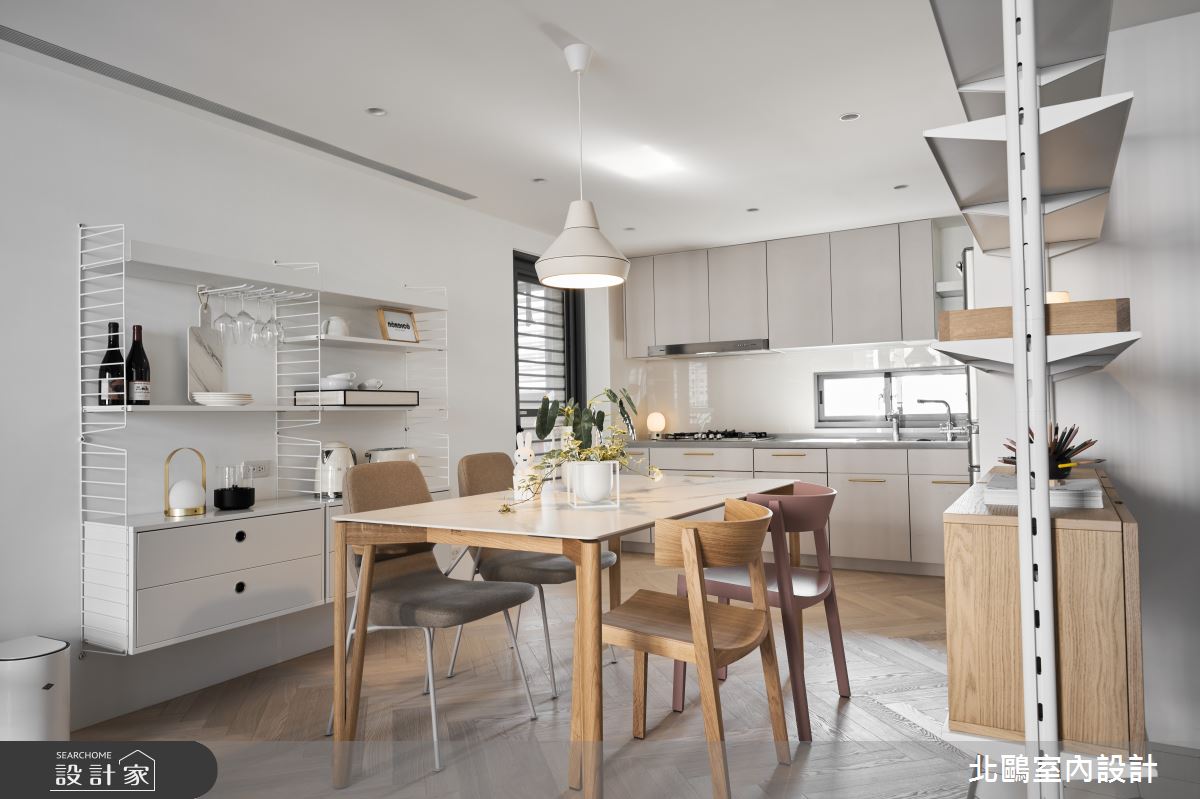 27坪新古屋(10年以下)＿北歐風餐廳廚房案例圖片＿北鷗室內設計＿北鷗_69Taro House之11