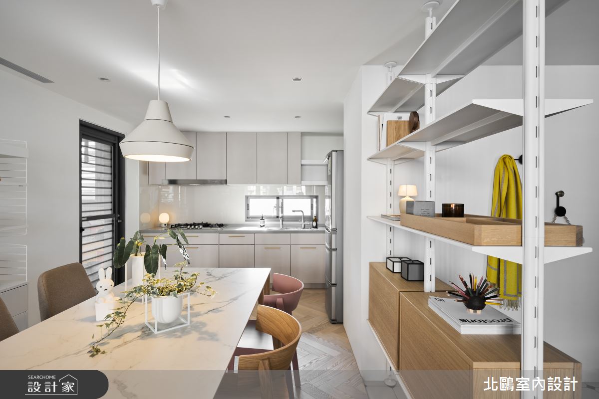 27坪新古屋(10年以下)＿北歐風餐廳廚房案例圖片＿北鷗室內設計＿北鷗_69Taro House之12